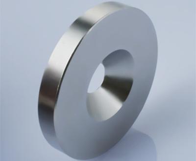 China NdFeB Ring Magnet Sintered Ndfeb N35 With Bright Nickel Plating for sale