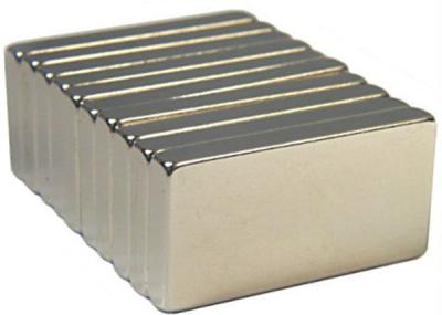 China Dynamo Big Sintered Neodymium Block Magnets N50 With Nickel Plated for sale