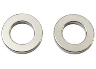 China Industrial Permanent NdFeB Ring Magnet Rare Earth Magnets With Nickel Coating for sale