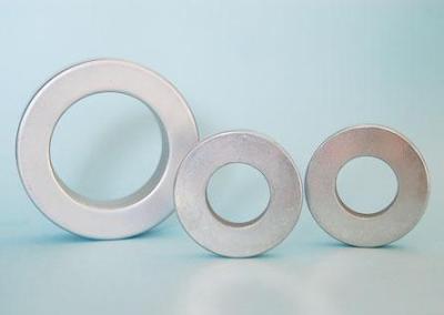 China Powerful Sintered Zinc Coating NdFeB Ring Magnet N48 Grade for sale