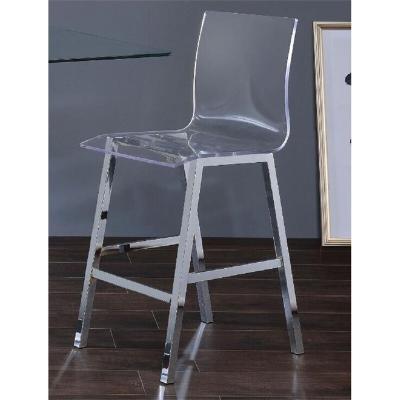 China Clear Acrylic Patchwork Living Room Office Restaurant Cover Kitchen Metal Building Style Scandinavian Dining Chair for sale