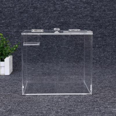 China Materials Factory Reused Hot Transparent Plexiglass Supermarket Food Candy Dried Fruit Acrylic Storage Box for sale