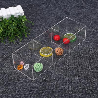 China Folding transparent box transparent acrylic box promotion jewelry gift candy box storage box size for sale