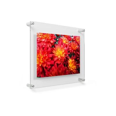 China Home Decoration Double Panel Floating Acrylic Picture Frame for sale