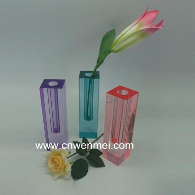 China Eco - Friendly Pop Acrylic Flower Vase Custom Plastic Vase for sale