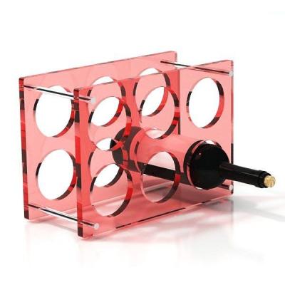 China Best Selling Sustainable Acrylic Wine Display Acrylic Wine Rack for sale