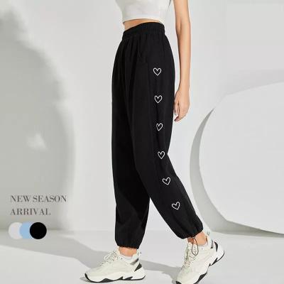 China New Pocket Slope Waist Anti-Wrinkle Sportswear Straight Casual Pants Quick-drying Elastic Solid Loose Running Sweatpants for sale