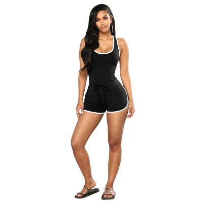 China Drop Shipping Women Fitness Overalls Ladies QUICK DRY Compression Push Up Gym Workout Black Sport Yoga Overalls for sale