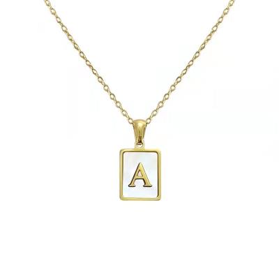 China Hiphop Uppercase Pendant Necklace 2022 New Women's Jewelry Fashion Trend Good Luck Necklace for sale