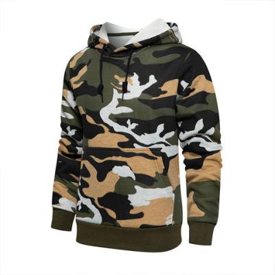 China Anti-wrinkle Supplier Street Wear Autumn Camo Sports Loose Casual Plus Size Men Hoodie for sale