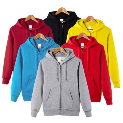 China Factory Fashion White Plain Zipper Mens Custom Cotton Anti-Wrinkle Hoodie for sale