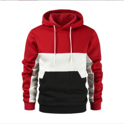 China High Quality Custom Anti-wrinkle Fashion Color Block Sports Pullover Hoodies For Men for sale