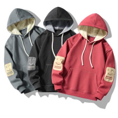 China Custom Anti-wrinkle Terry Blank French Hoodies 100% Cotton Men's Pullover Oversized for sale