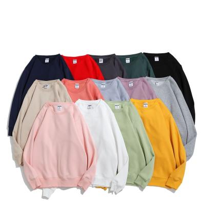 China 360g Anti-wrinkle Heavy Weight Flecee Fabric Men's Sweatshirt Candy Color Casual Loose Empty Sweatshirt High Quality for sale