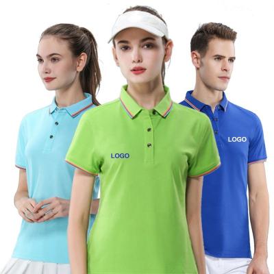 China Breathable Cotton Polo Shirts Custom Print Embroider Polo Shirts For Mens Custom Made Men's Lapel Uniform Wholesale for sale