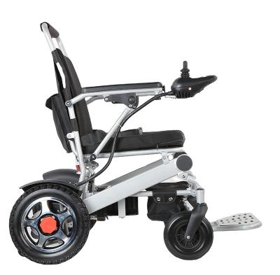 China Hospital Outdoor Light Homecare Aluminum Folding Electric Wheelchairs For Disabled People for sale