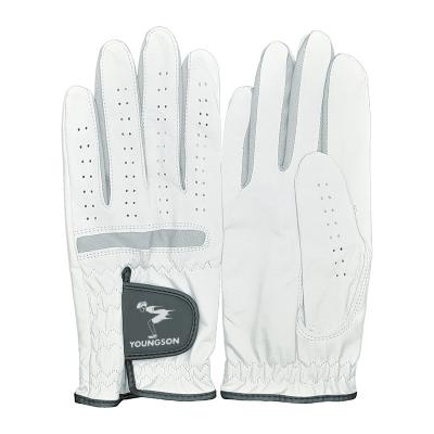 China Mens Fitted Sheepskin Leather Cabretta Golf Gloves For Men for sale