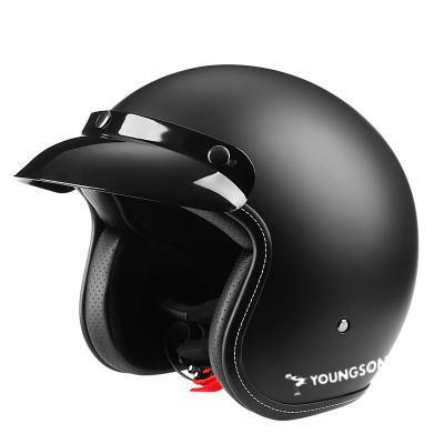 China Factory direct sales of ABS 3/4 retro open face helmet for scooters for sale