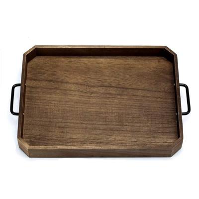 China Japan village style rustic breakfast handcraft wooden versatile durable dies rolling tray for sale