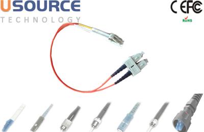 Китай Шлямбуры оптического волокна SC MM DX LC, подгонянное волокно длины 0.9mm - оптические гибкие провода продается