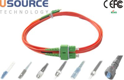 China Multimode SC-SC Fiber Patch Cord Dual Core Processor , Fiber Optic Patch Cord for sale