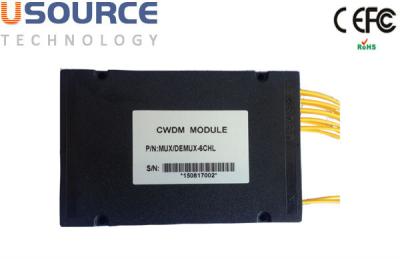 China 2-12 CH CWDM Multiplexer and Demultiplexer SM Fiber 1271-1611nm Wavelength for sale