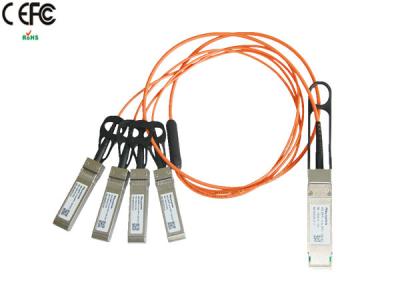 Cina Cavo QSFP di sblocco AOC del 1 tester 40G al cavo a fibre ottiche OM1 OM2 di SFP+ in vendita