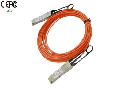 Cina 7 cavo a fibre ottiche QSFP-H40G-AOC7M del tester QSFP+ con cavo a fibre ottiche OM1 OM2 in vendita