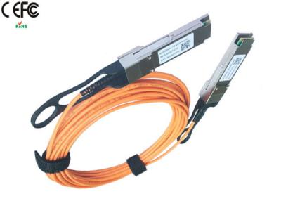 China QSFP+ 3 Meter AOC Cable 40Gbps Data Rate QSFP-H40G-AOC3M for sale