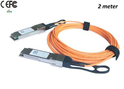 China 2 Meter AOC Cable QSFP-H40G-AOC2M For 4G / 8G / 10G Fibre Channel for sale