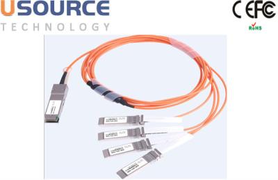 Cina cavo QSFP28 del separatore 100G AOC del cavo di Ethernet 100G a 4x 25G SFP28 in vendita