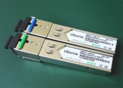 China WDM SFP del SC de la fibra del transmisor-receptor óptico del 155M SFP solo 1310 1550 20KM en venta