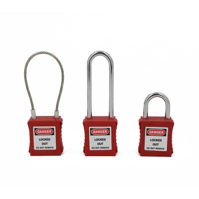 China Plastic Insulated Security Padlocks High Quality Labor Safety Lockout Padlocks Work Safety for sale