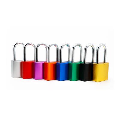 China High Security Three Size Custom Logo Colored Aluminum Padlock Supplier Aluminum Shackle for sale