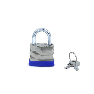 China Rustproof Short Shackle Reinforced Laminated Steel Padlock Security Padlock for sale