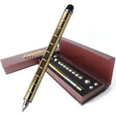 China fidget toy Modular Polar Pen Magnetic magnets ball touch pen with 12 steel balls for sale