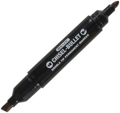 China black permanent marker with fiber double tip for sale