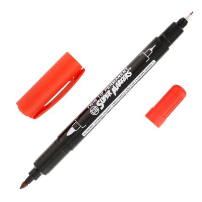 China Wholesale Dual Round Tip Oil Permanent Marker Pen logstics marker for sale