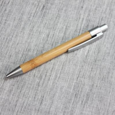 China Wholesale environmental stationery wood mechanism logo ballpoint pen for sale