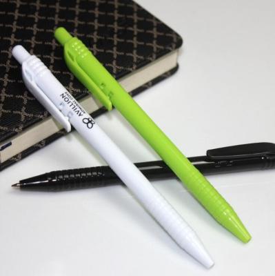 China Hot promotional decorative thin plastic ballpoint pen for office stationery for sale