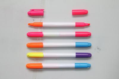 China Double tip cheap price highlighter marker for sale