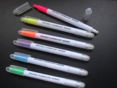 China Giveaway Custom logo Advertising multi color erasable white highlighter marker for sale