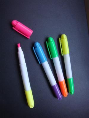 China Highlighter Maker Fluorescent Pen with Chisel Nib for sale