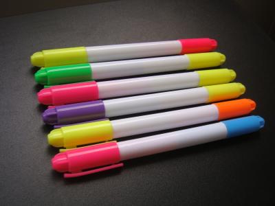 China highlighter marker for promotional with logo printing for sale