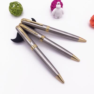 China stainless metal ball point pen with black ink for hotel use for sale