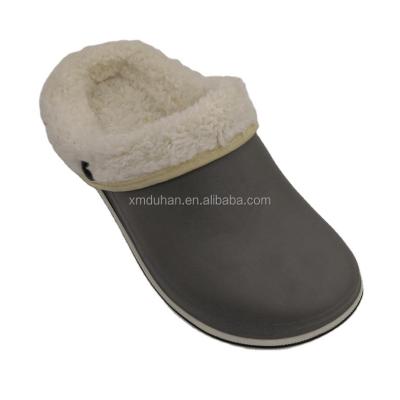 China Winter Round Custom Home Shoes Sandals Parent-child Warm EVA Clogs Cotton Slippers Women Slippers for sale