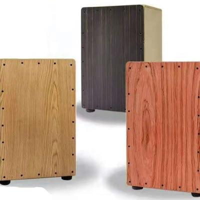 China China Wooden Fiberboard Box Drum Nature Color Musical Instrument Cajon Drum Set for sale