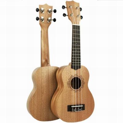 China Childlike Mahogany Material Acoustic Bass Mini Ukulele Guitar Kits Right Tone Rosewood 23inch For Beginner Family Concert Study for sale