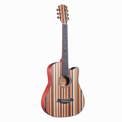 China 6 String 38inch Bass Guitar Student Practice Guitar Beginner Basswood Musical Instrument Fair Sounding Acoustic Guitar for sale