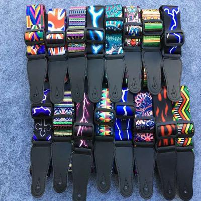 China 16 Kinds of Pictures Design Bass Electric Guitar Strap Belt Leather Strap Guitar Accessories Acoustic Musical Instruments LB-PG008 for sale